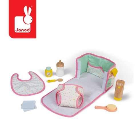 Zestaw Torba do przewijania Janod z 8 akcesoriami
