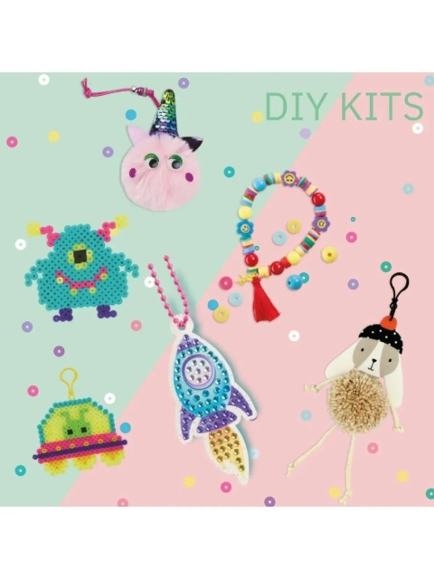 Zestaw do robienia diamentowych breloczków Apli Kids - Planeta serce zawieszki