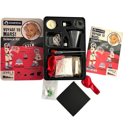 Zestaw eksperymentów The Purple Cow Einstein - Podróż na Marsa otwarte opakowanie