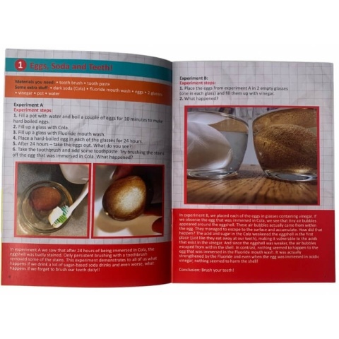 Zestaw eksperymentów The Purple Cow - Szalone jajko opis eksperymentu