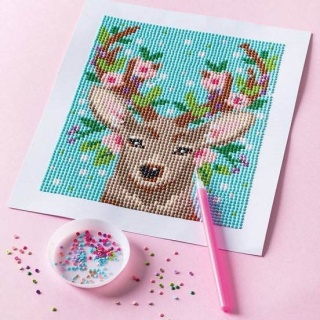 Zestaw kreatywny Janod - Malowanie diamentami Jeleń