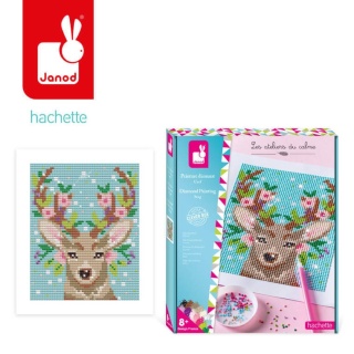 Zestaw kreatywny Janod - Malowanie diamentami Jeleń