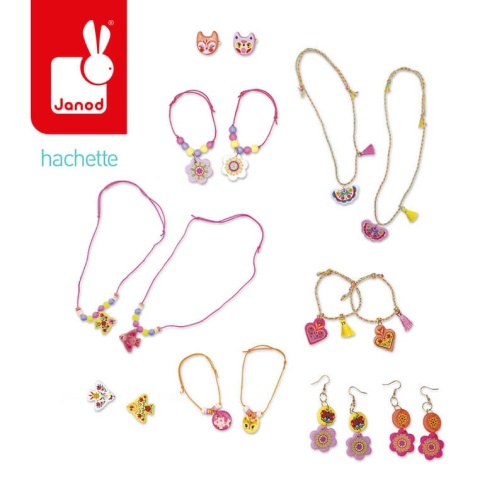 Zestaw kreatywny do tworzenia biżuterii Janod Klejnoty przyjaźni elementy