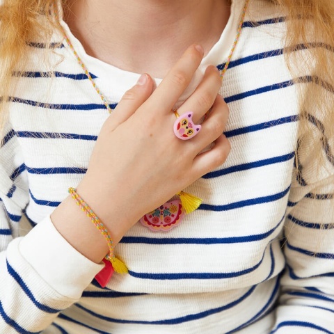 Zestaw kreatywny do tworzenia biżuterii Janod Klejnoty przyjaźni pierścionki