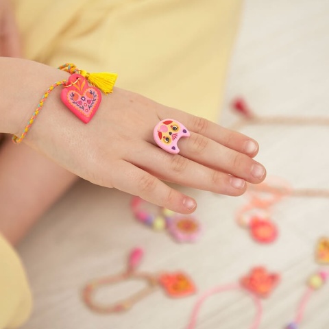 Zestaw kreatywny do tworzenia biżuterii Janod Klejnoty przyjaźni pierścionek