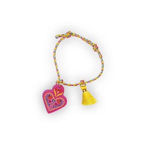 Zestaw kreatywny do tworzenia biżuterii Janod Klejnoty przyjaźni bransoletka z sercem