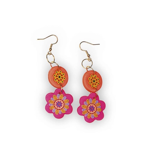 Zestaw kreatywny do tworzenia biżuterii Janod Klejnoty przyjaźni kolczyki z kwiatkami