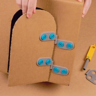 Zestaw zawiasów Makedo Spin-Hinge 6 sztuk