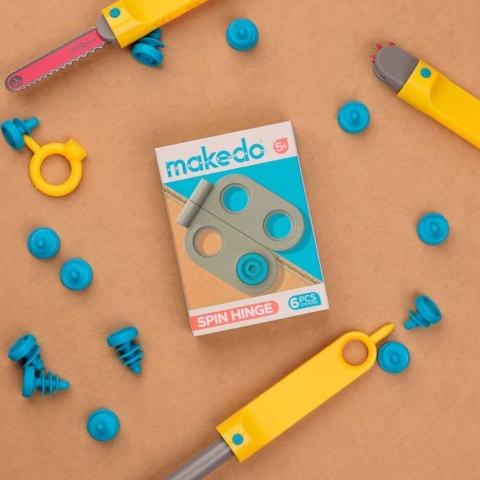 Zestaw zawiasów Makedo Spin-Hinge 6 sztuk zestaw