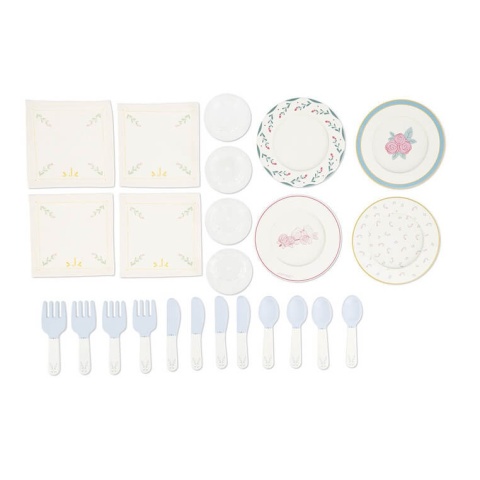 Zestaw piknikowy w walizce Janod z akcesoriami wszystkie elementy