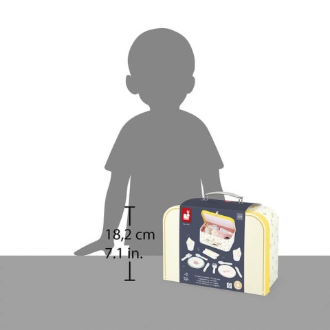 Zestaw piknikowy w walizce Janod z akcesoriami wysokość