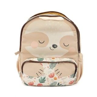 Beżowy plecak dziecięcy Sassi Leniwiec A4