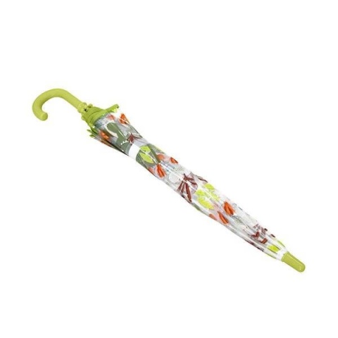 Zielony Parasol Przeciwdeszczowy SASSI Dinozaur zamknięty