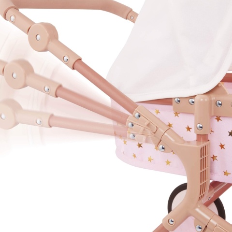 Wózek dla lalek LullaBaby Podwójny Głęboki  wyokość rączki