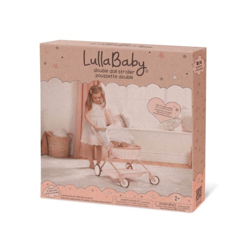 Wózek dla lalek LullaBaby Podwójny Głęboki w opakwoaniu