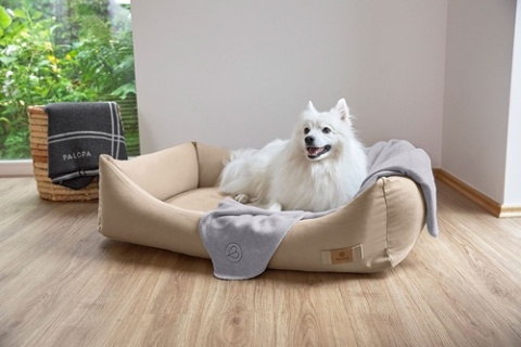 PALOPA Legowisko dla psa bawełniane Fred humus L