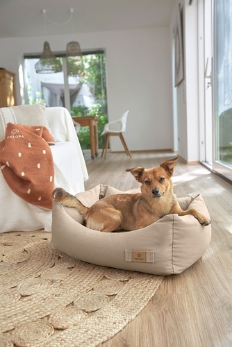 PALOPA Legowisko dla psa bawełniane Fred humus S