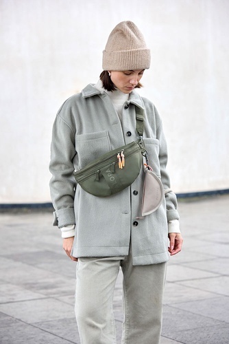 PALOPA Torebka nerka na smakołyki dla psa Emma dark olive