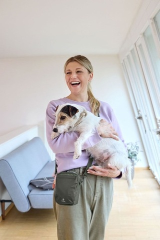 PALOPA Torebka saszetka na smakołyki dla psa Greta dark olive L