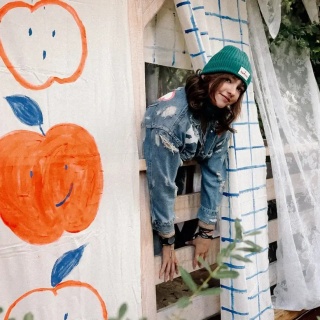 Zielony Komplet Czapka i Komin Dashki Merino Crew Amarald Green - S