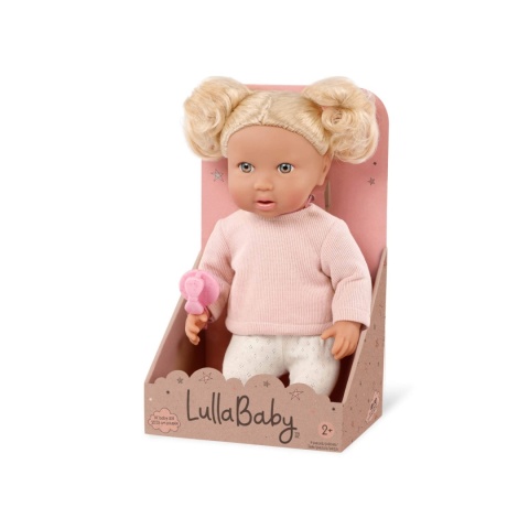 Lalka ze Smoczkiem LullaBaby z Włosami w opakowaniu
