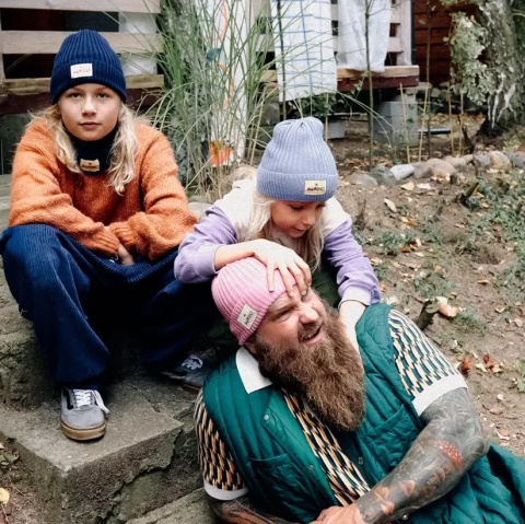 Szary Komplet Czapka i Komin Dashki Merino Crew Grey - S wersje kolorystyczne