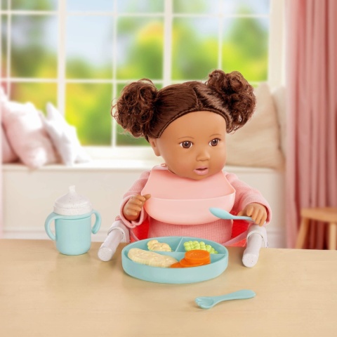 Zestaw do Karmienia z Fotelikiem LullaBaby dla Lalki obiad