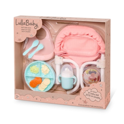 Zestaw do Karmienia z Fotelikiem LullaBaby dla Lalki opakowanie