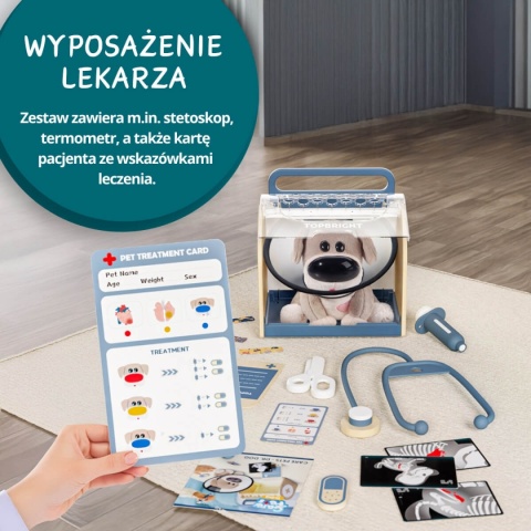 Dr. Dog Topbright Pluszowa Zabawka Interaktywna lekarz