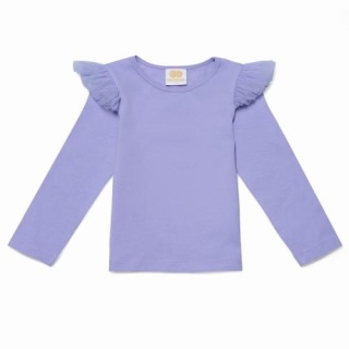 Bluzka z długim rękawem Angel - Lila - Manufaktura Falbanek