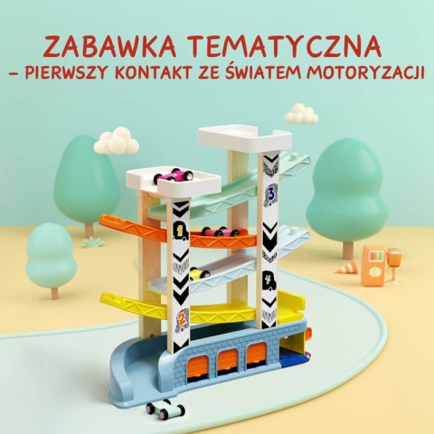Tor Wyścigowy Topbright Zjeżdżalnia z Autami  motoryzacja