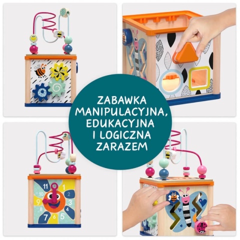 Kostka Edukacyjna Topbright z Sorterem i Labiryntem zabawa manipulacyjna