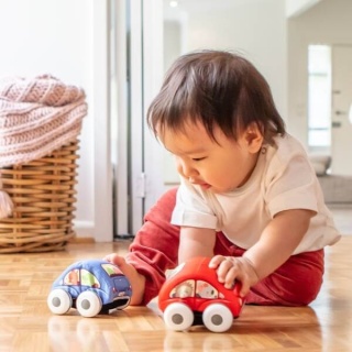 Materiałowy Pojazd Naciągany Tiger Tribe Niebieski