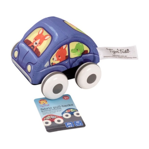 Materiałowy Pojazd Naciągany Tiger Tribe Niebieski metka