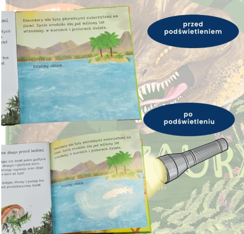 Dinozaury Api Papi Podświetl i Odkryj latarka
