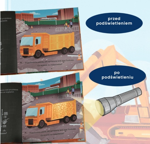Na placu budowy Api Papi Podświetl i Odkryj latarka