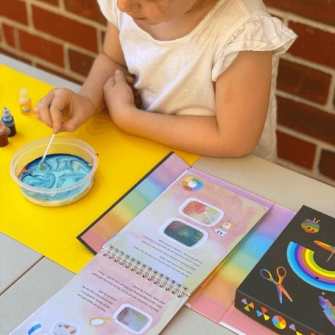 Zabawa Kolorami Tiger Tribe Tęczowe Laboratorium  sposoby malowania