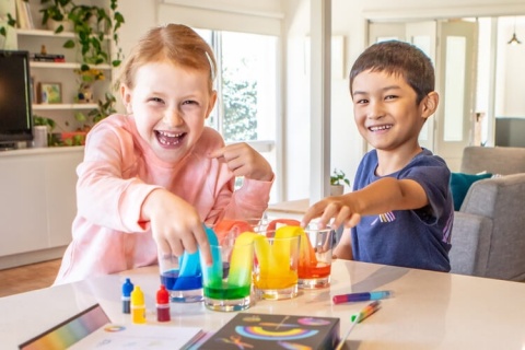 Zabawa Kolorami Tiger Tribe Tęczowe Laboratorium nauka mieszania kolorów