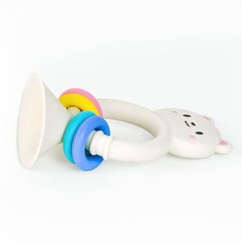 Silikonowy Gryzak na Przyssawce Tiger Tribe Miś leżąc