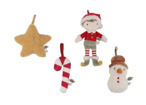 Zawieszki Choinkowe Little Dutch Jim X-MAS cztery