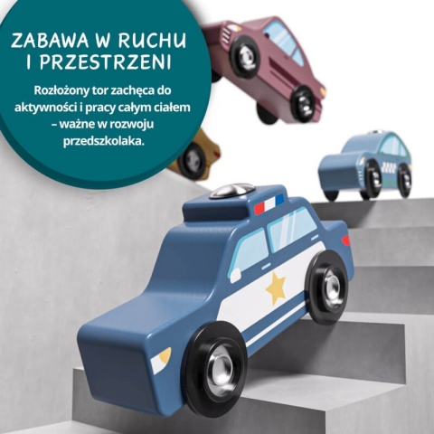 Transporter Samochodów i Tor Wyścigowy Topbright zabawka w ruchu