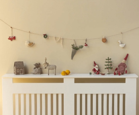 Zawieszka Ptak Maileg Ozdoba Bożonarodzeniowa - Latte  na sznurku