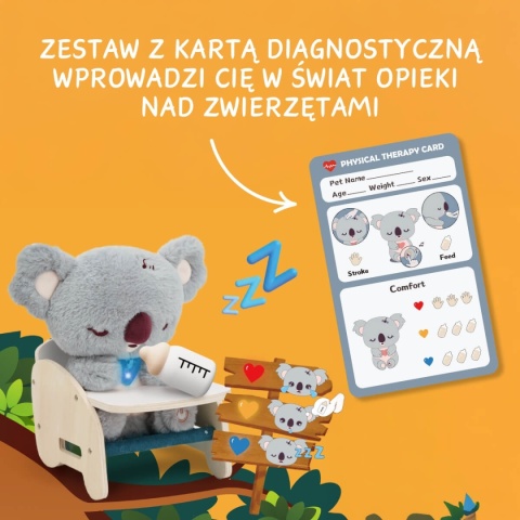 Baby Koala Topbright Pluszowa Zabawka Interaktywna karty diagnostyczne