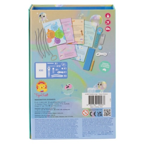 Zestaw do Eksperymentów z Bańkami Tiger Tribe tył opakowania