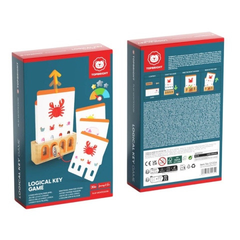 Edukacyjna Gra Karciana Topbright - Logiczne Łamigłówki opakowanie