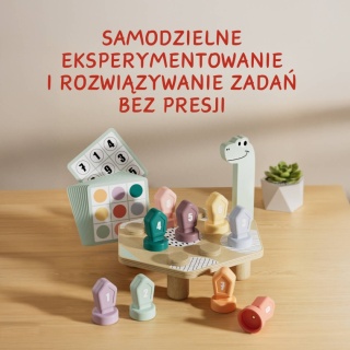 Gra do Nauki Kolorów i Liczb Topbright Happy Dino Twist