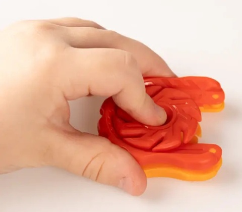 Czerwony Ognisty Zestaw Startowy Fat Brain Toy Co. MagShuto przycisk