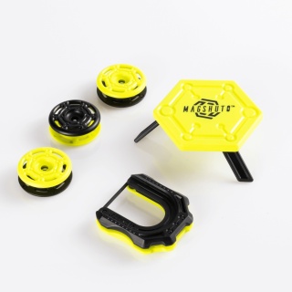 Żółty Ognisty Zestaw Startowy Fat Brain Toy Co. MagShuto