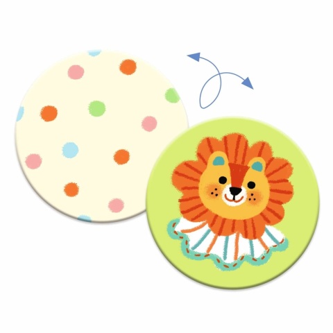 Gra memory Djeco zwierzątka przytulanki dwustronny żeton