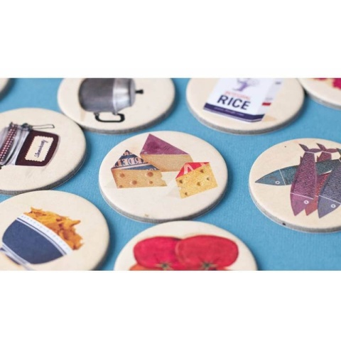 Gra obserwacyjna Londji Where is the Cheese? żetony z serem